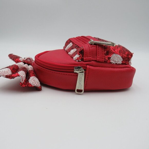 Loungefly Disney Backpack 6.5" Minnie Mouse Polka Dot Sequins Belt Bag READ - Picture 9 of 9